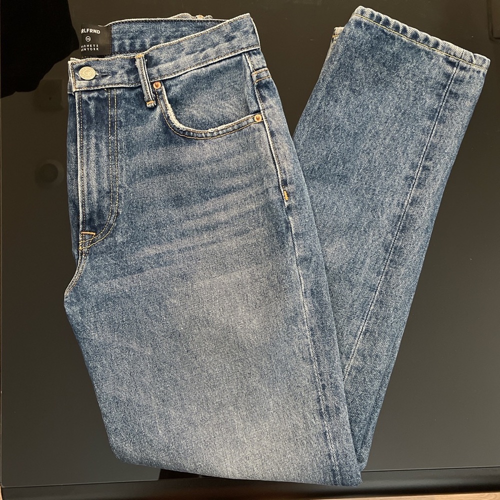 Barney’s New York girlfriend straight legged jeans
